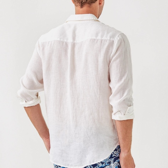 Lilly Pulitzer Men's White Casual Button Down Shirt size Medium - Picture 2 of 7